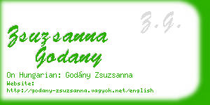 zsuzsanna godany business card